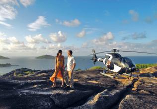 Seychelles : Transferts en hélicoptère