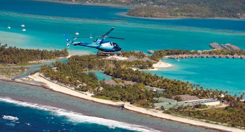 Survol en hélicoptère de Bora Bora & Tupai
